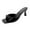 Black, variant on Women's Mule Sandals With Bow Slip On Low Heels Square Open Toe Sandals For Daily Outdoor Dating Kitten Heels Slides Office Business Casual Women Fashion Sandals Rave Wedding Festival
