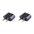 thumbnail image 1 of Toystoory Enchufe del Enchufe de conversión Enchufe del convertidor de corriente CA Adaptador de viaje móvil Adaptador de negro 2piezas, 1 of 6