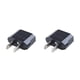 thumbnail image 2 of Ounissouiy Adaptador de corriente convertidor de carga Universal, 1 unidad, EE. UU. A UE, Euro, europeo, adaptador de viaje, enchufe de negro 2piezas, 2 of 6