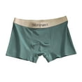 thumbnail image 2 of WAVSUF Summer Boxer Briefs Mens Solid Color Comfort Underpants Comfortable Ventilation Cotton Briefs Green Size 2XL, 2 of 3
