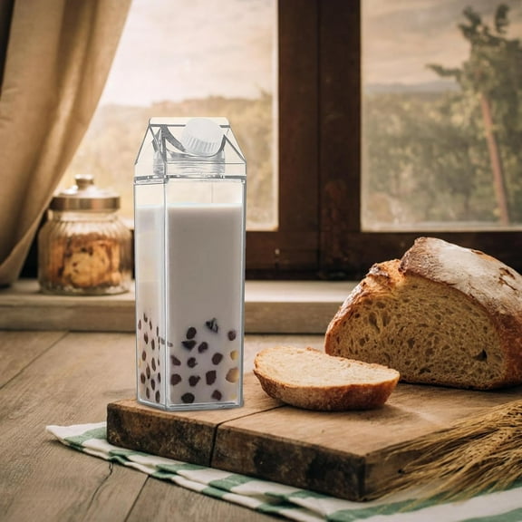 Milk Carton Food Storage Containers - Leak Proof Square Box, Reusable Snack & Juice Box for Kids Lunch, Picnic, Travel(XX)