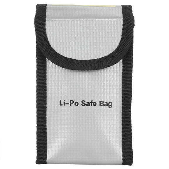 Fireproof Battery Bag, Lithium Safe Pouch For Travel  Home, 90x55x140mm
