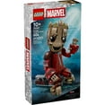 thumbnail image 3 of LEGO Marvel Ravager Jumpsuit Groot Building Toy for Boys & Girls - Poseable Display & Play Figure W/Detonator Device & Adjustable Eyebrows for Kids, Ages 10+ - Gift Idea for Birthdays - 76341, 3 of 8