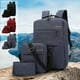 thumbnail image 1 of Xihbxyly Mochila de Viaje para Portátil, Mochila de Negocios de 17 Pulgadas, Monedero y Bandolera, Diseño Espacioso para Dispositivos Electrónicos, Multiusos para Trabajo, Viajes y Estudiantes Univer, 1 of 7