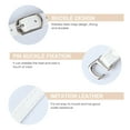 thumbnail image 5 of WRISTBIQUE Shoe Straps White 1 Pair 23.6x0.3x0.08in, 5 of 10