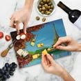 thumbnail image 5 of Paris Cutting Board, Autumn Eiffel Tower France European Design Oil Paintign Fine Art Illustration, Decorative Tempered Glass Cutting and Serving Board, in 3 Sizes, by Ambesonne, 5 of 5