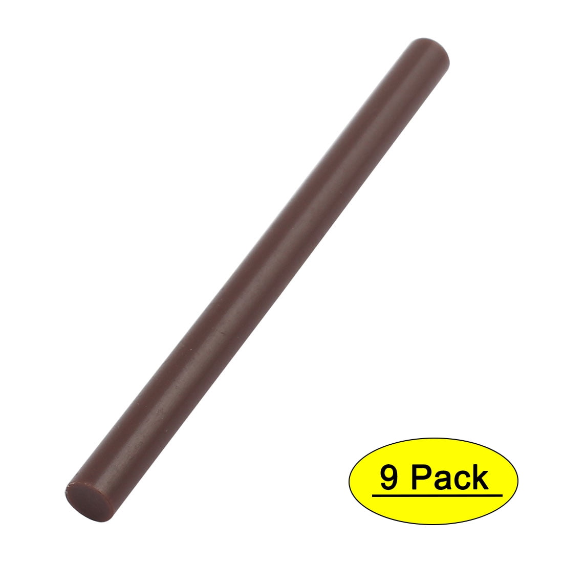 9pcs 7mm x 100mm Economy Hot Melt Glue Sticks Brown for DIY Small Craft Projects