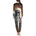 thumbnail image 4 of Pijama de Navidad de manga larga para mujer, ropa de dormir cómoda, conjunto de 2 piezas, otoño e invierno, envío directo, 4 of 4