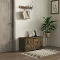 thumbnail image 2 of HOMCOM Coffre de Rangement pour Salon, Boîte en Bois, 31,5 Po L, Brun, 2 of 10