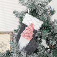 thumbnail image 5 of Bolsa de regalo con forma de calcetín navideño para la decoración del árbol de Navidad con, 5 of 5
