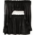 thumbnail image 2 of Solid 54Wx13L Ruffled Valance Black, 2 of 2