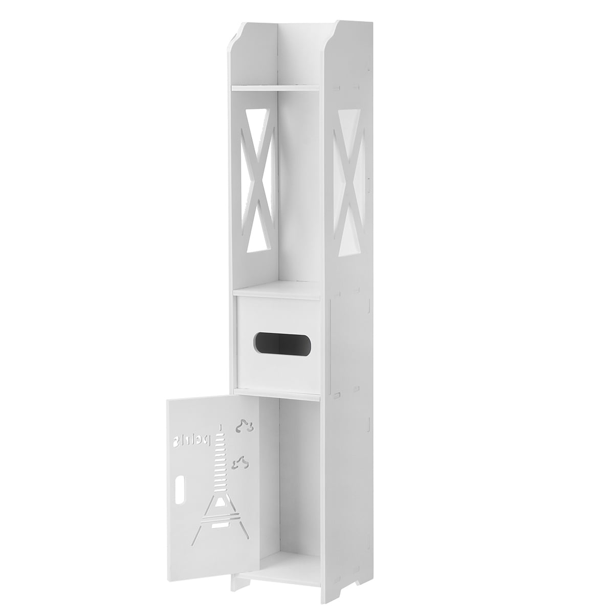 Details about   3-Tier Bathroom Cabinet Mini Storage Shelf Tissue Dispensers Organizer Rack 