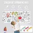 thumbnail image 3 of Children‘s Drawing Roll with 12 Colored Pencils and Creative Coloring Paper Roll Early Learning Craft for Toddlers, 3 of 10