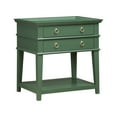 thumbnail image 6 of Nmkwnr Nightstand with Bottom Shelf, 2 Drawer Beside Table for Living Room, Bedroom, Green, 6 of 10