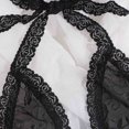 thumbnail image 3 of Gibobby Conjunto de lencería Nueva sexy lencería de encaje ropa interior ropa de dormir anillo de pijamas liguero(Negro, G), 3 of 5