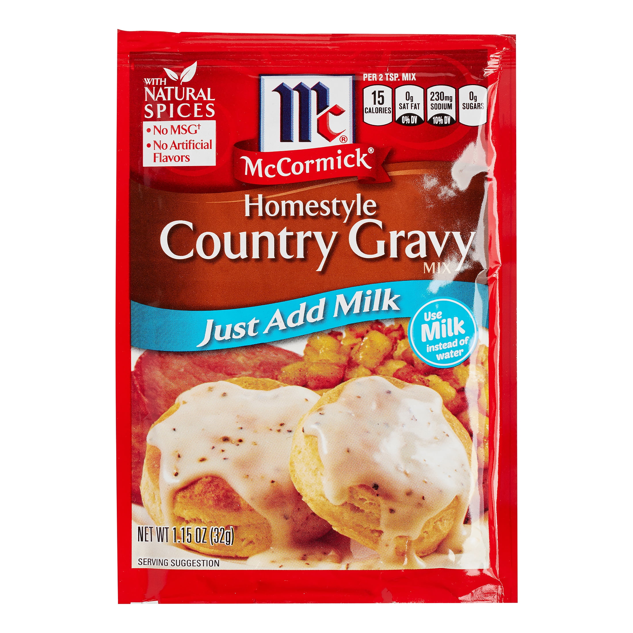 calories in 2 biscuits and gravy