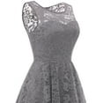 thumbnail image 6 of Market In The Box Women's Lace Dress Vintage Floral Sleeveless Hi-Lo Formal Party Dress Asymmetrical Cocktail Formal Swing Dress, 6 of 6