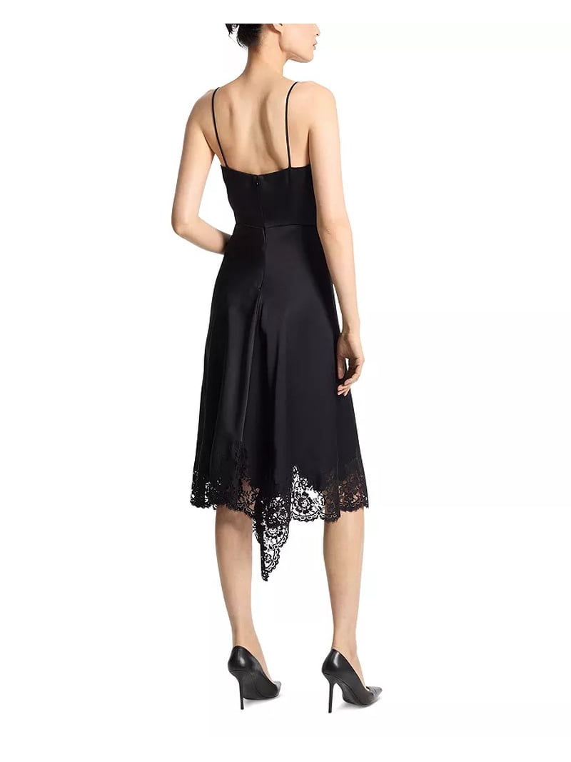 Michael Kors Collection Women's Lace Trim Dress - Black