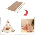 thumbnail image 4 of segolike 20x Round Rod Dowel Unfinished DIY Wood Modelling Stick 12mmx150mm, 4 of 7