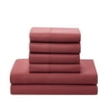 thumbnail image 4 of Supreme 7 Piece Bed-In-A-Bag All Season Solid Comforter & Sheet Set, King, Burgundy, 4 of 5