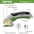 thumbnail image 2 of Cortador de cartón eléctrico Zeite 4V con tijeras inalámbricas, 2 of 9