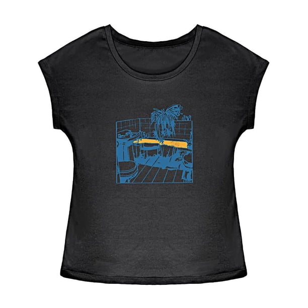 Camiseta básica de verano suave para mujer, camiseta básica para viaje a la playa, uso diario XL