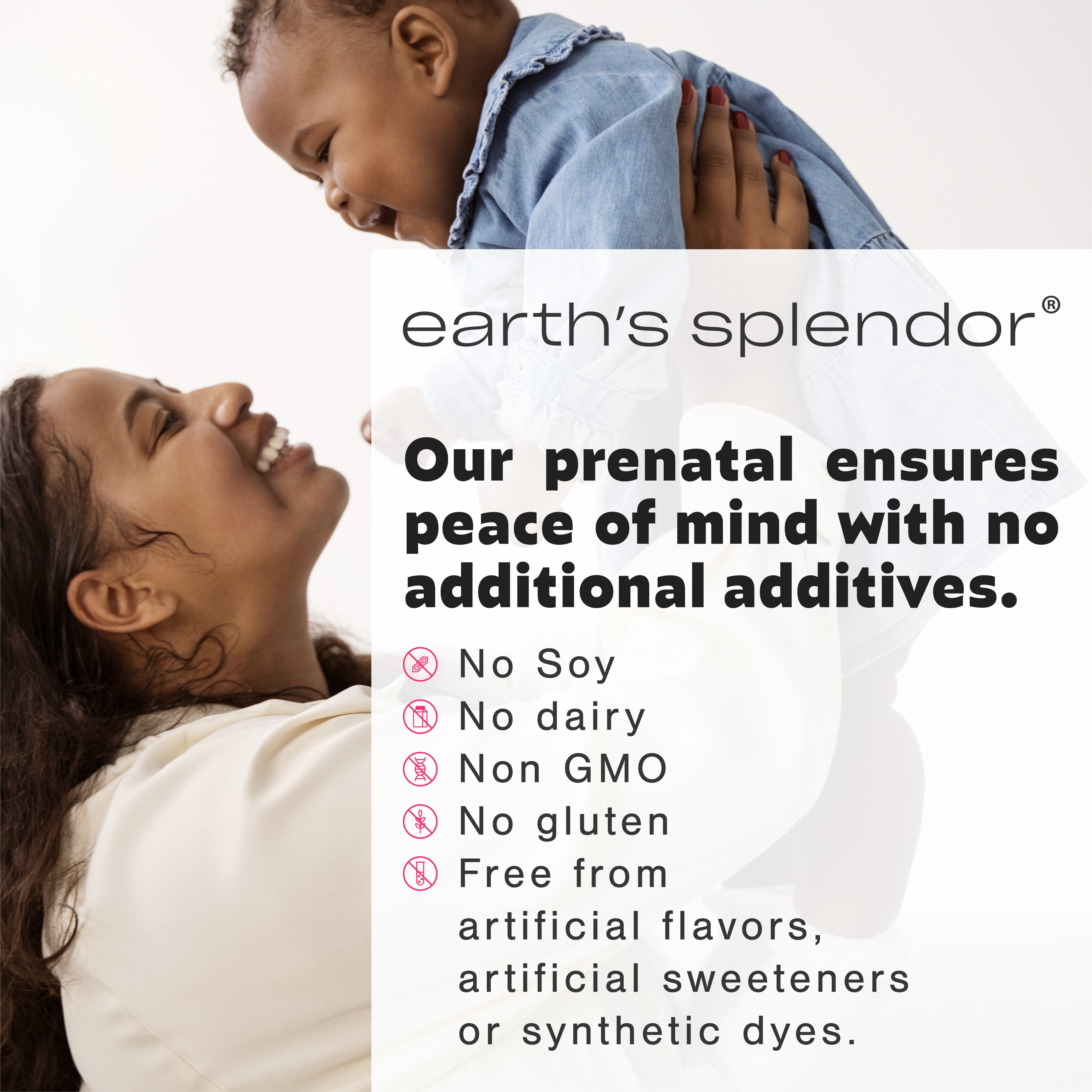 Earth's Splendor Prenatal Multivitamin: Supports a Healthy Pregnancy, Growth/Brain Development for Baby, Folic Acid, Iron, Non-GMO, MMS Clinically Studied Formulation - 6 Month Supply, 180 Tablets