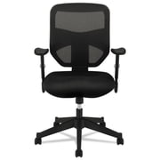basyx VL531 Series High-Back Work Chair, Mesh Back, Padded Mesh Seat, Black