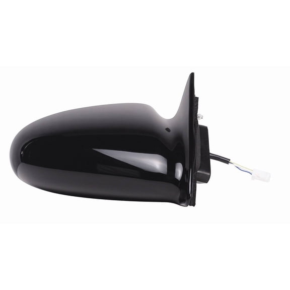 62695G - Fit System Passenger Side Mirror for 93-97 Geo Prizm, black, non-foldaway, Power