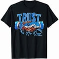 thumbnail image 2 of 【New Arrival】Trust Themed Snake Handshake Streetwear Graphic T-Shirt, Unisex Cotton Oversized Crew Neck Urban Hip Hop Tee For Youth Daily Wear Gift, 2 of 10