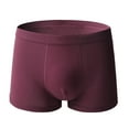 thumbnail image 4 of UoCefik Men's Cotton Boxer Briefs, Soft and Breathable Cotton Underwear Boxer Briefs with ComfortFlex Waistband,Wine XL, 4 of 4