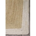 thumbnail image 4 of Indian Handmade Braided Pure Jute with White Design Area Rugs , Floor Decor Carpet Size 2 x 4 Feet ( 60 cm x 120 cm ), 4 of 4