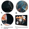 thumbnail image 3 of Designart "Geometric Luminescent Beauty Jellyfish" Animals Floater Framed Wall Art Print, 3 of 7
