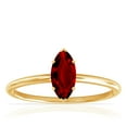 thumbnail image 1 of GemsNY July Birthstone - Dainty Marquise Four Prong Ruby Solitaire Ring (Grade - AAAA | 1.10cts.), 1 of 4