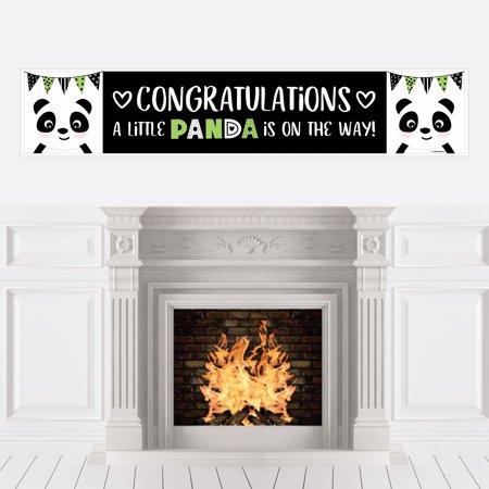 Party Like A Panda Bear Baby Shower Decorations Party Banner