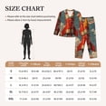 thumbnail image 4 of Xecao Lancement de Fusée Rouillée pour Ensemble de Pyjama à Manches Longues pour Femmes avec Boutons devant et Poches Vêtements de Détente Doux pour la Maison-Petit, 4 of 7