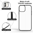thumbnail image 2 of 5 PCS Sublimation Blanks Phone Case for iPhone 11 Blank Printable Custom Phone Case Soft TPU + Hard PC Anti-Slip, 2 of 5