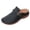 A Black, variant on Sandals For Women Breathable Slip-On Artificial Leather Closed Toe Shoes Pointed Toe Simple Classic Trendy Streetwear Indoor Outdoor Shoes
