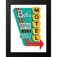 thumbnail image 2 of Brando, JJ 15x18 Black Modern Framed Museum Art Print Titled - Bobs Motel In White, 2 of 5