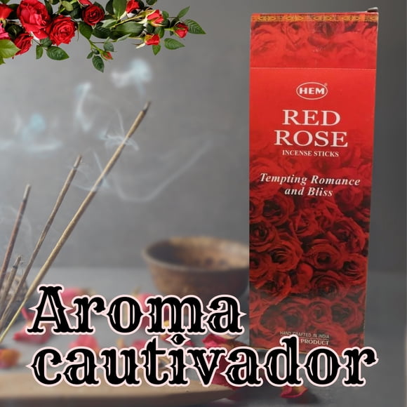Incienso rosa roja