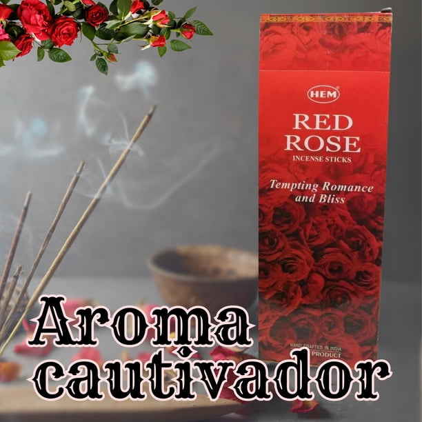 Incienso rosa roja