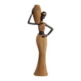 thumbnail image 1 of Figura de Mujer Africana, Escultura de Mesa, Pieza de Arte Coleccionable, Patrón Tejido Retro Pintado a Mano para Bibliotecas, Estudios de Estilo C, 1 of 8