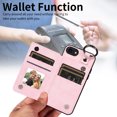 thumbnail image 4 of Mantto Design for iPhone 7/8/SE 2020/SE 2022 PU Leather Wallet Phone Case with Kickstand Card Holder Slots Metal Ring Double Magnetic Clasp Back Flip Folio Protective Cover for Women Men,Rosegold, 4 of 10