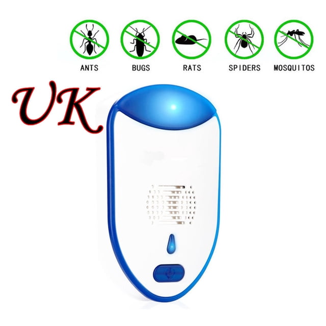 Fiudx Repelente Electrónico de Plagas, Dispositivo de Conversión de Frecuencia, Uso Seguro En Interiores, Solución Sin Químicos, Eficaz Contra Roedores y Mosquitos, Ideal para Oficinas y Almacenes, D