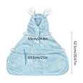 thumbnail image 4 of Pet Hooded Bathrobe for Dogs Cats Fast Dry Towel Wrap with Elastic Strap Breathable Soft Drying Coat for Home Travel Grooming, 4 of 7
