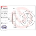 thumbnail image 2 of Par de DISCOS SOLIDOS NITRO 2007 al 2008 DODGE 4.0L V6 Traseros BREMBO ., 2 of 5