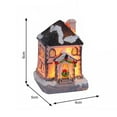 thumbnail image 5 of Naierhg Christmas Glowing House Ornament Romantic Warm Lighting Resin Craft Small Desktop LED Snow Covered House Decoration Figurine Statue Party Festival Gift A, 5 of 7