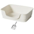 thumbnail image 1 of Cajas de arena para gatos, bandeja de arena para gatos, gran espacio, fácil de transportar, inodoro lateral para gatos, lavabo para todo tipo de gatos, 1 of 8