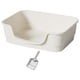 thumbnail image 1 of Cajas de arena para gatos, cuenco para arena tamizada, bandeja de arena universal antisalpicaduras para gatos, inodoro para gatos para todo tipo de blanco, 1 of 9