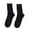 Black, variant on Women Men Socks, Casual Solid Color Soft Skin-friendly Cotton Winter Feet Warmer Middle Tube Socks for Daily Wear